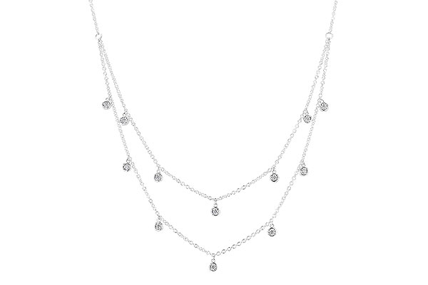 H328-64808: NECKLACE .22 TW (18 INCHES)