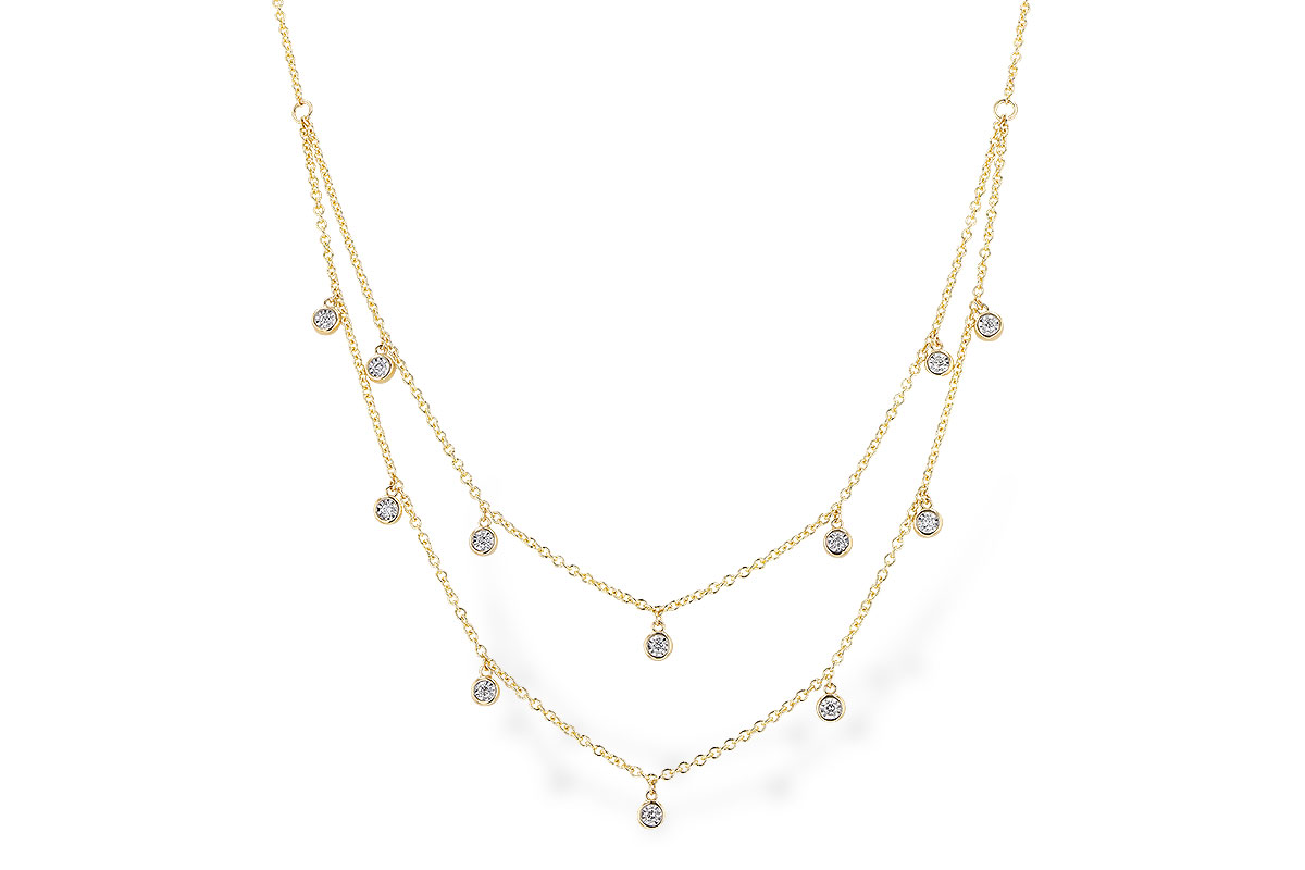 H328-64808: NECKLACE .22 TW (18 INCHES)