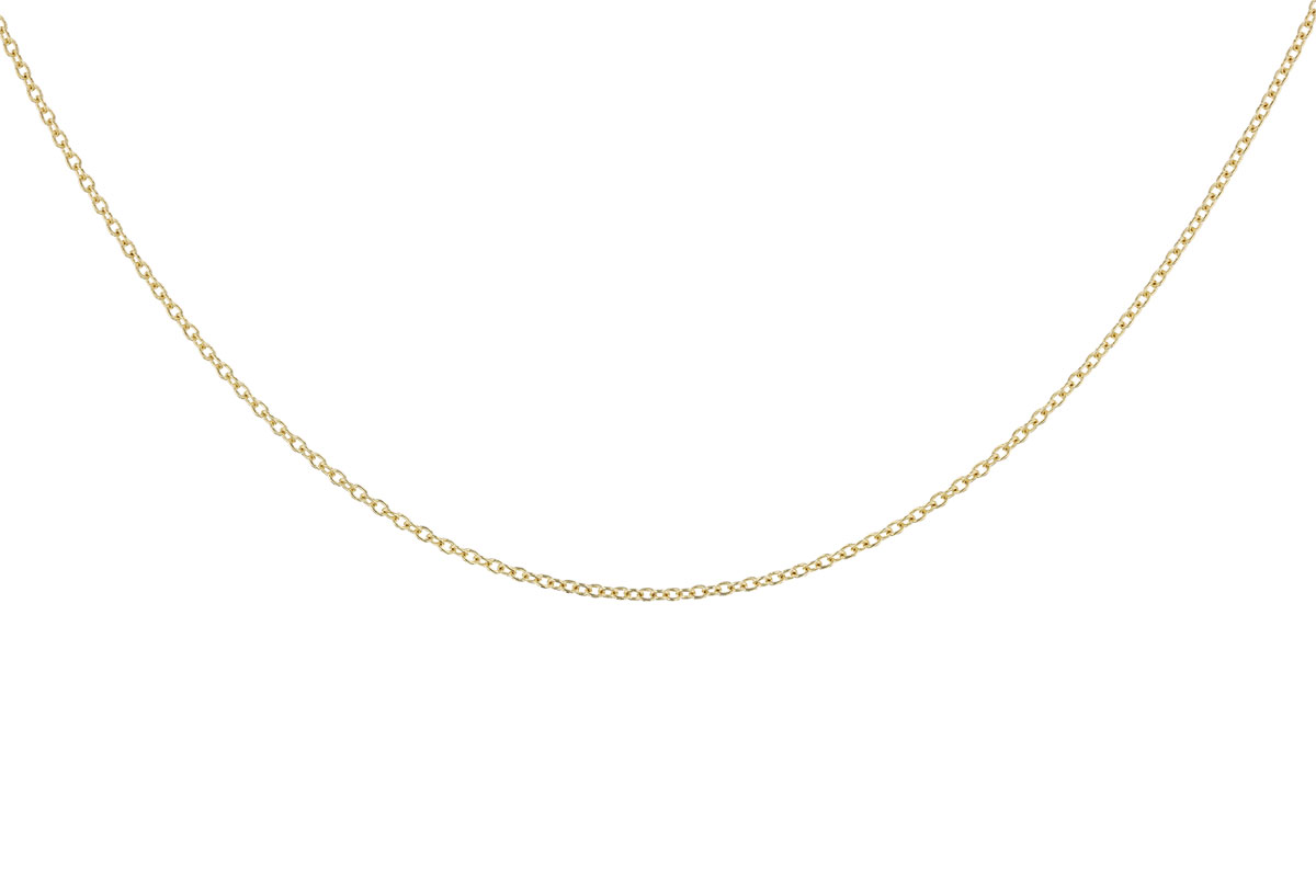 K328-70217: CABLE CHAIN (18IN, 1.3MM, 14KT, LOBSTER CLASP)