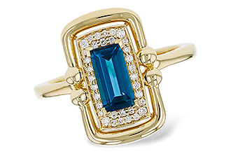D330-45681: LDS RG .84 LONDON BLUE TOPAZ .96 TGW (8x4MM LBT)