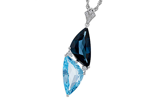 E329-56599: NECK 6.87 BLUE TOPAZ 6.97 TGW