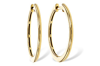 E329-62026: GOLD EARRINGS (24MM)