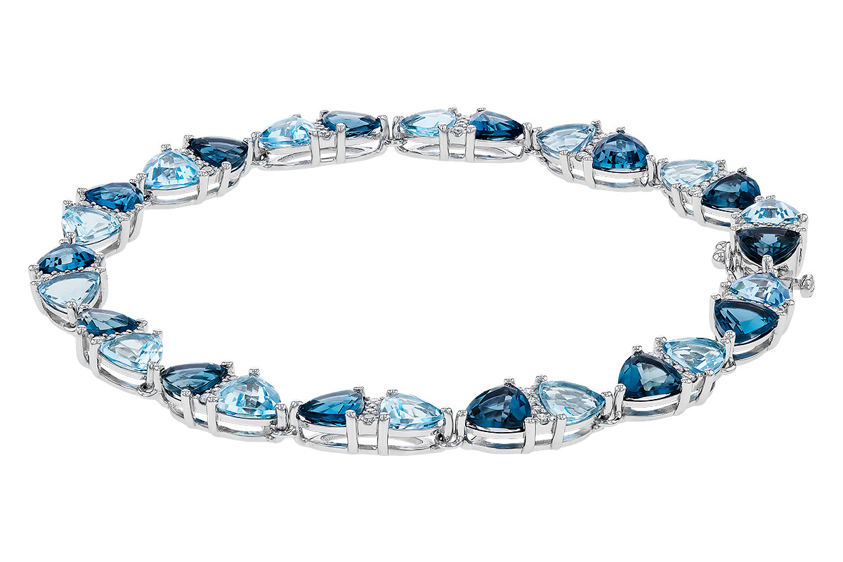 F329-56608: BRACELET 12.20 BLUE TOPAZ 12.50 TGW (7")