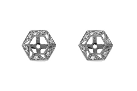 H055-08381: EARRING JACKETS .08 TW (FOR 0.50-1.00 CT TW STUDS)