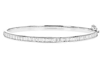 K328-64808: BANGLE 1.02 TW BAGUETTE DIAMONDS