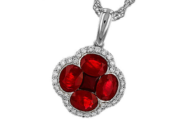 K329-56553: NECKLACE 1.72 RUBY 1.87 TGW