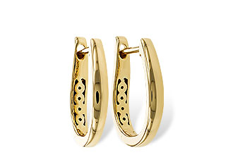 L329-60253: GOLD EARRINGS (15MM)