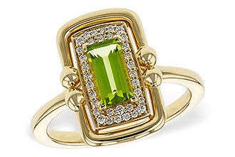 L329-62926: LDS RG .72 PERIDOT .84 TGW (8x4MM PER)