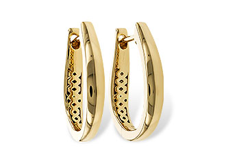 M329-60262: GOLD EARRINGS (17MM)