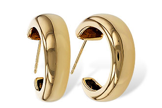 M329-62017: GOLD EARRINGS (20MM)